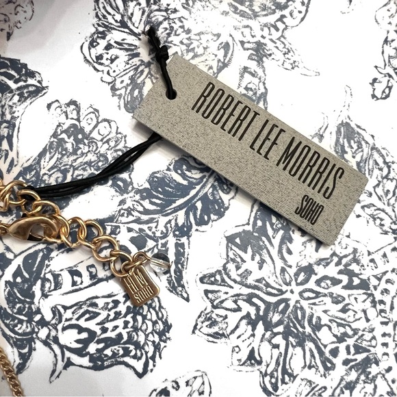 NWT Free People x Robert Lee Morris SoHo Fringe Feather Layered Necklace - Picture 3 of 13